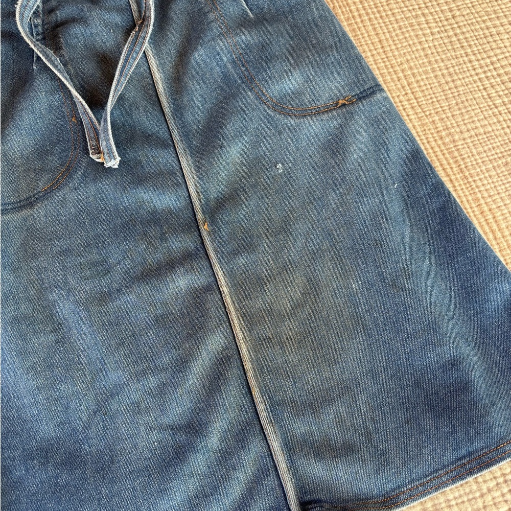 Vintage 70’s Union Made Denim Wrap Skirt - Picture 7 of 9